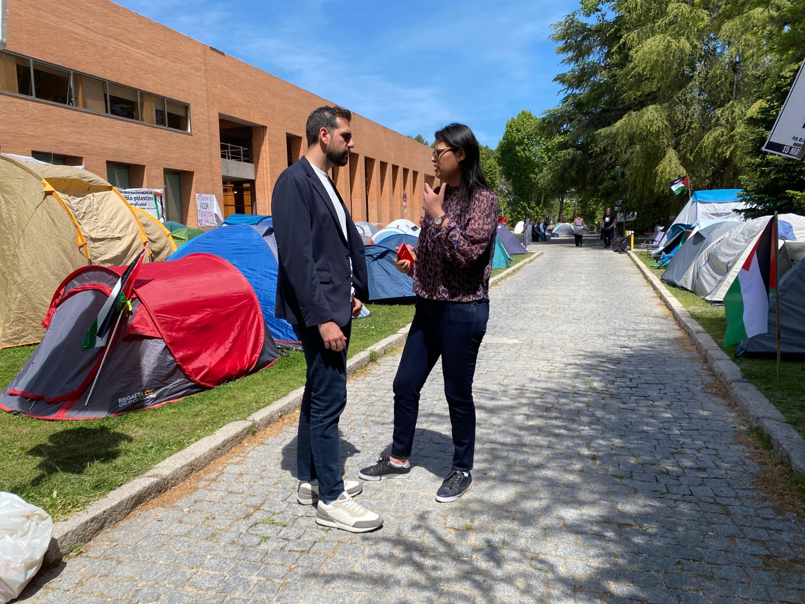 Víctor Camino acampada Palestina